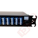 1U LC Duplex Sliding Patch Panel Loaded With 48 LC Duplex Singlemode Adaptors