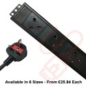 Vertical PDU UK Socket to UK 13A Plug