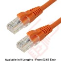 Excel Cat6 Patch Cables RJ45 UTP LSZH Snagless Booted Orange