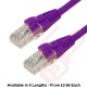 Excel Cat6 Patch Cables RJ45 UTP LSZH Snagless Booted Purple