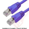 Cat6 Patch Cables RJ45 FTP Premium LSZH Bubble Booted Blue