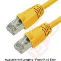 Cat6 Patch Cables RJ45 FTP Premium LSZH Bubble Booted Yellow
