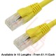 Cat6 Patch Cables RJ45 UTP Premium LSZH Snagless Booted Yellow