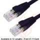 Cat6 Patch Cables RJ45 UTP Premium LSZH Snagless Booted Black