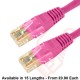 Cat6 Patch Cables RJ45 UTP High Grade PVC Flush Booted Pink