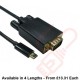 USB Type C Male to VGA Male Cable