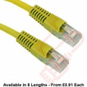 Cat5e Patch Cables Premium RJ45 UTP LSZH Bubble Booted Yellow