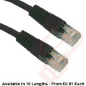 Cat5e Patch Cables Premium RJ45 UTP LSZH Bubble Booted Black