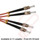 OM3 ST to ST Fibre Patch Cables Multimode Duplex Orange