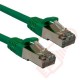 20cm (8-inch) 24 Pack in Green - Cat6a S/FTP Premium Grade LSZH Patch Cables for 2U Patching
