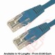Cat6 Patch Cables RJ45 UTP High Grade PVC Flush Booted Blue
