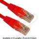 Cat5e Patch Cables Enhanced RJ45 UTP PVC Flush Booted Red