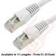 Cat6a Patch Cables RJ45 S/FTP (10G) Premium LSZH Bubble Booted White