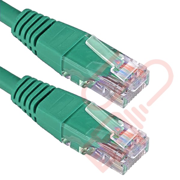 Cat5e Patch Cables RJ45 UTP High Grade PVC Flush Booted Green