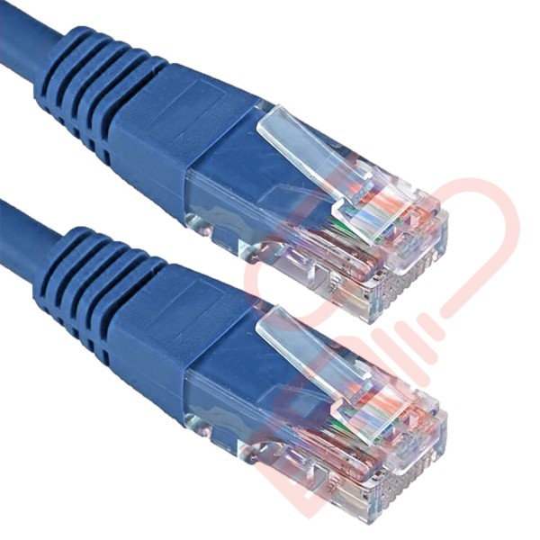 Cat5e Patch Cables RJ45 UTP High Grade PVC Flush Booted Blue