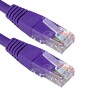 Cat5e Patch Cables RJ45 UTP High Grade PVC Flush Booted Purple