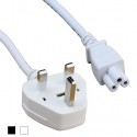 UK Mains Plug to Clover Leaf C5 Connector (5 Amp Plug)